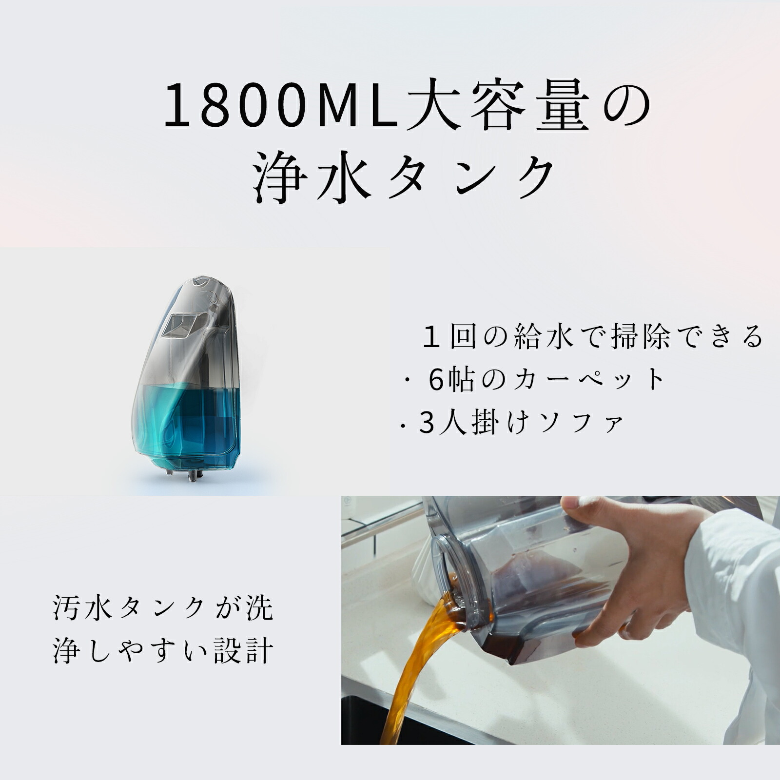 楽天市場】【 UWANT 公式】B100 リンサー 布製品 洗濯機 クリーナー