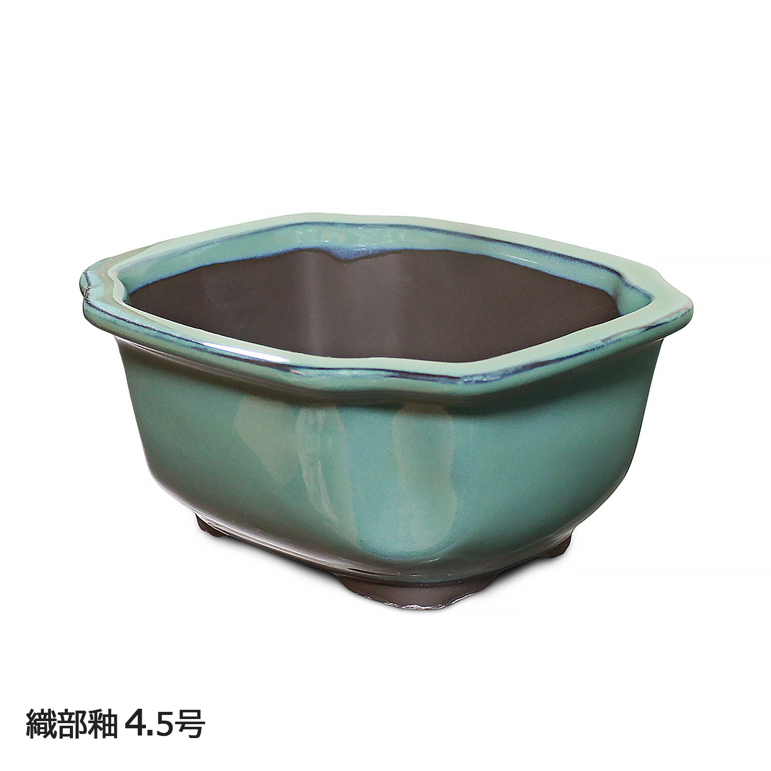 019.【陶翠窯】モッコ型3号盆栽鉢/植木鉢 019.【陶翠窯】モッコ型3号