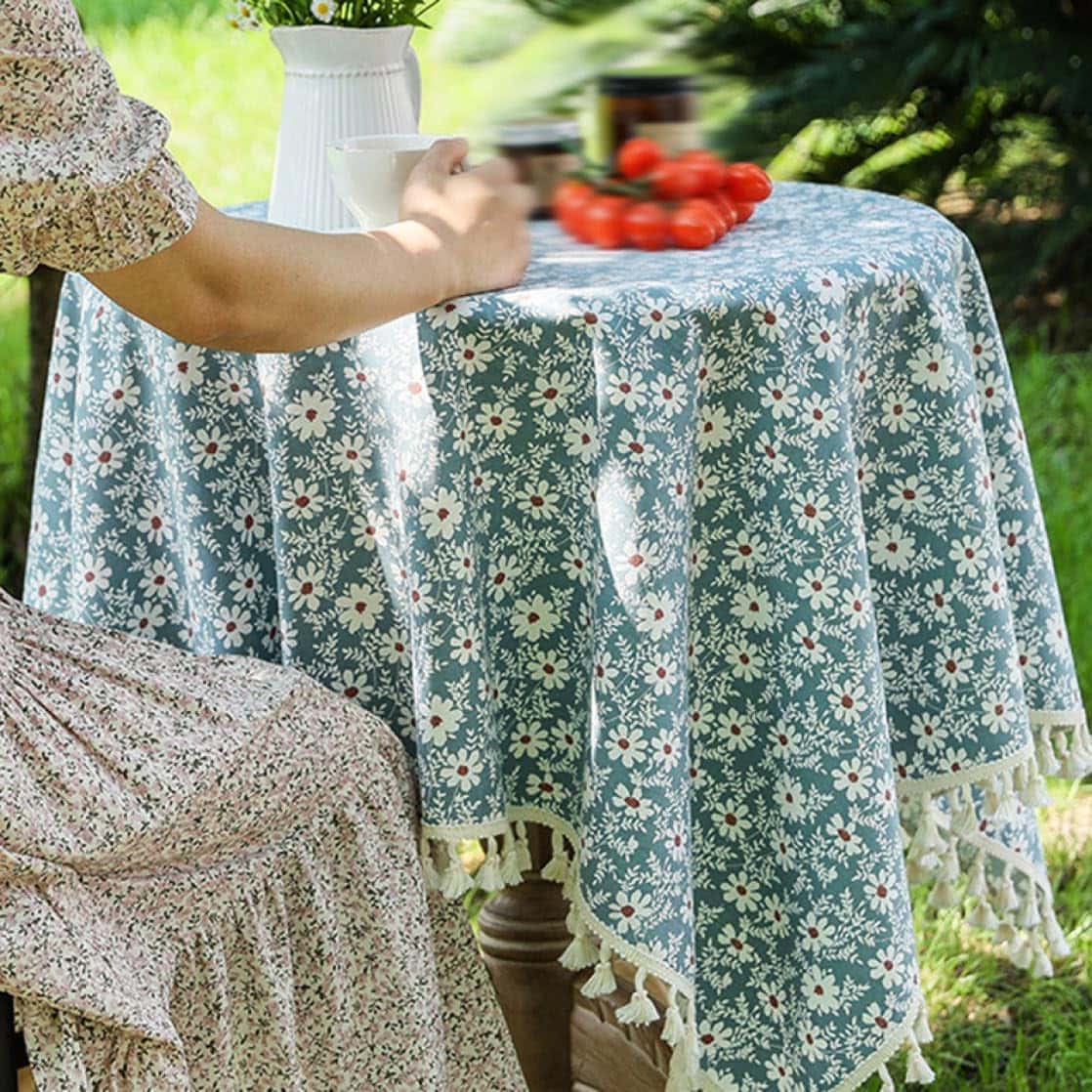 楽天市場】北欧 テーブルクロス 長方形 コットン ルーム装飾 90*90cm