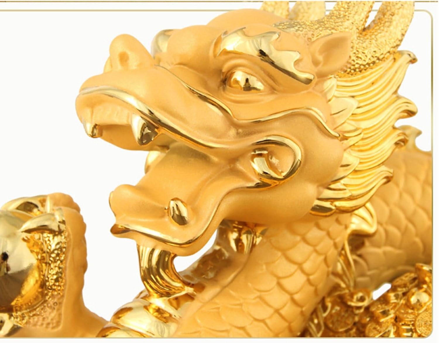 楽天市場】風水 龍 置物 金龍 昇運金龍 5本爪 珠戯れ龍 貯金箱 開運