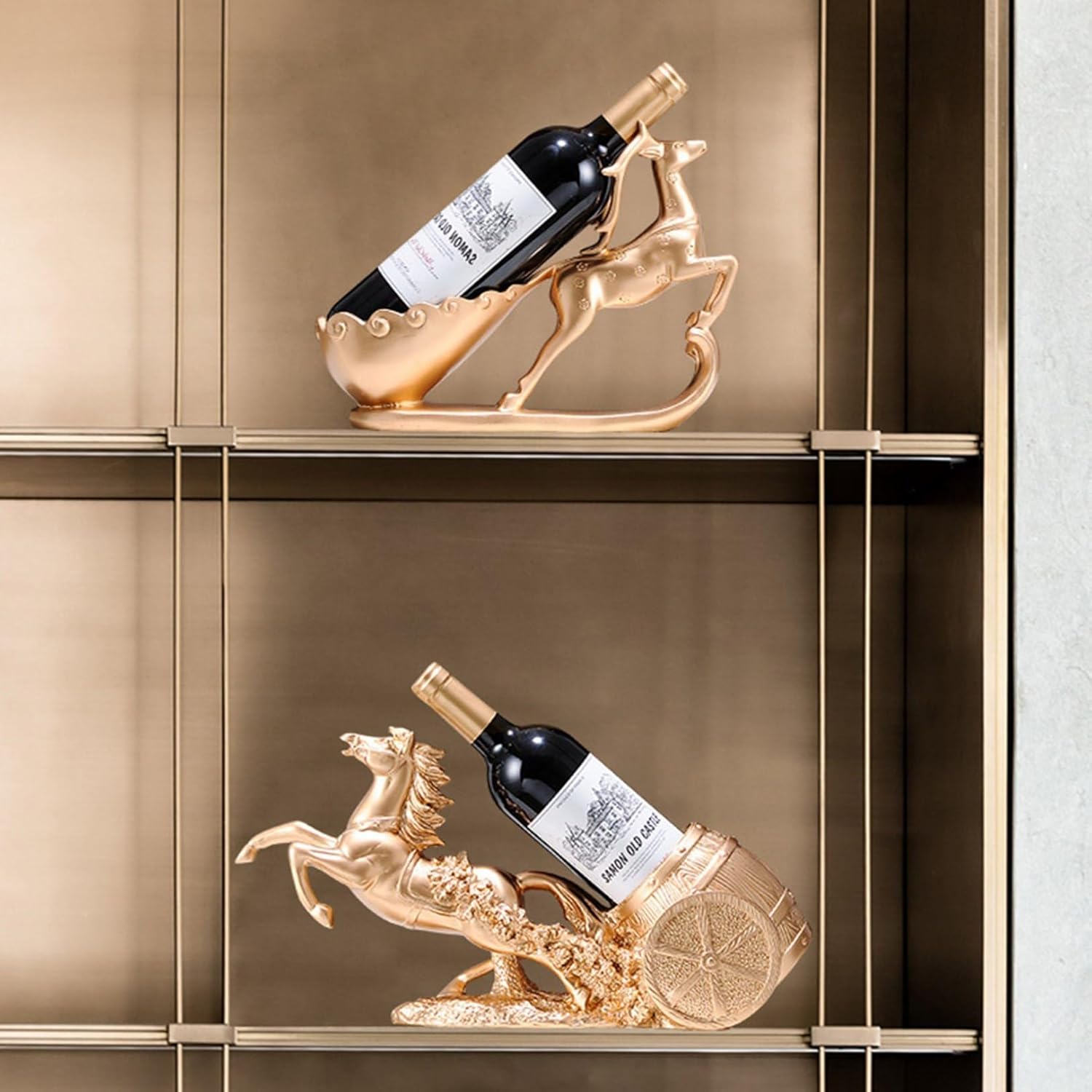 ワインホルダー マイ ボトル・ホルダー置物 人物 給仕 ソムリエ ワイン