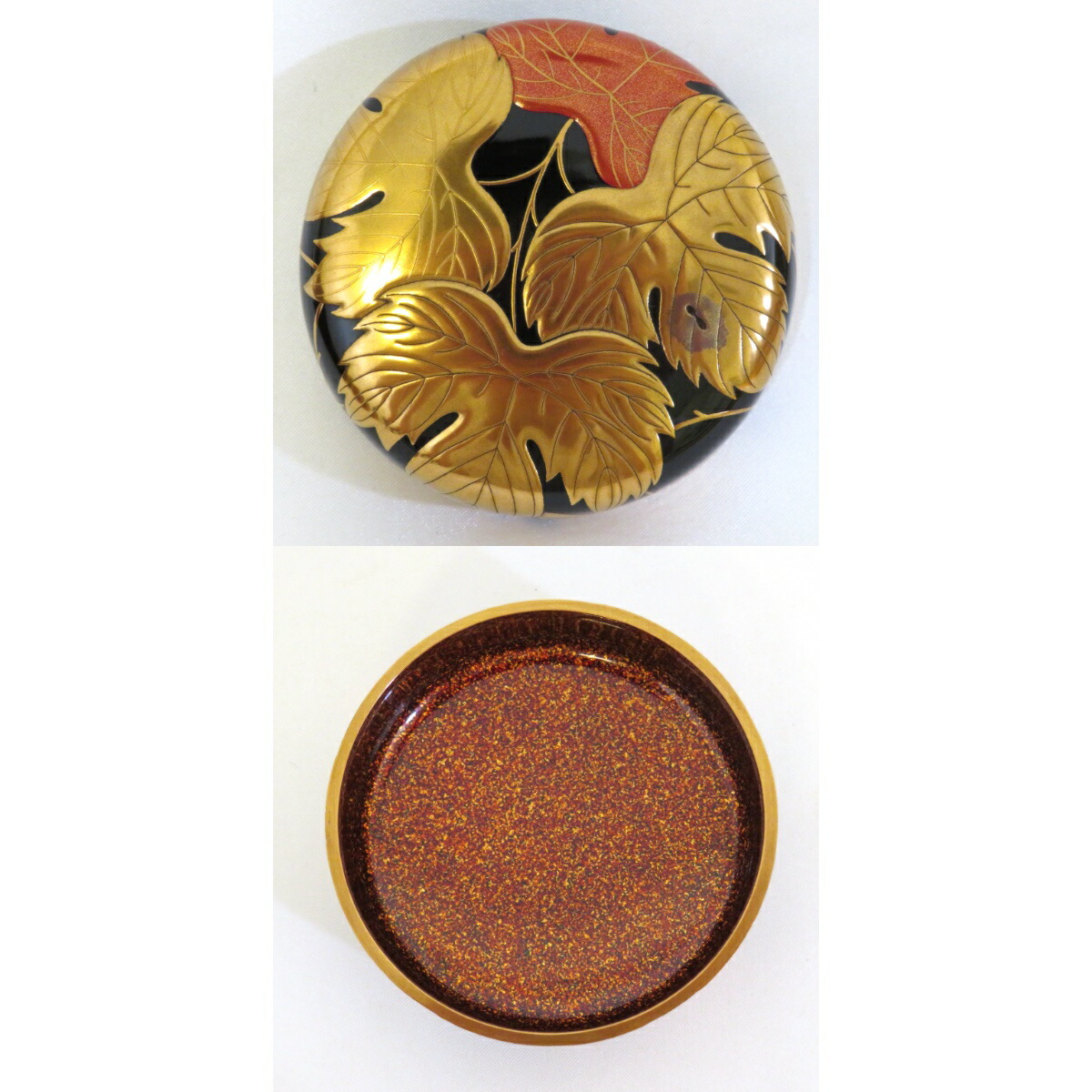 楽天市場】【季節の茶道具】漆匠二代 山下甫斎作 蔦蒔絵 大棗 内梨地