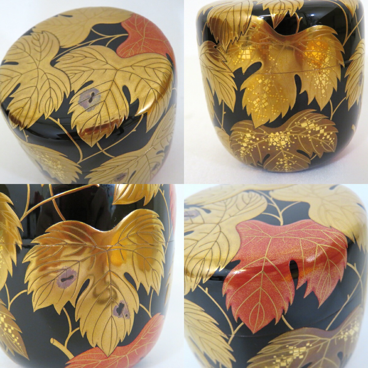 楽天市場】【季節の茶道具】漆匠二代 山下甫斎作 蔦蒔絵 大棗 内梨地