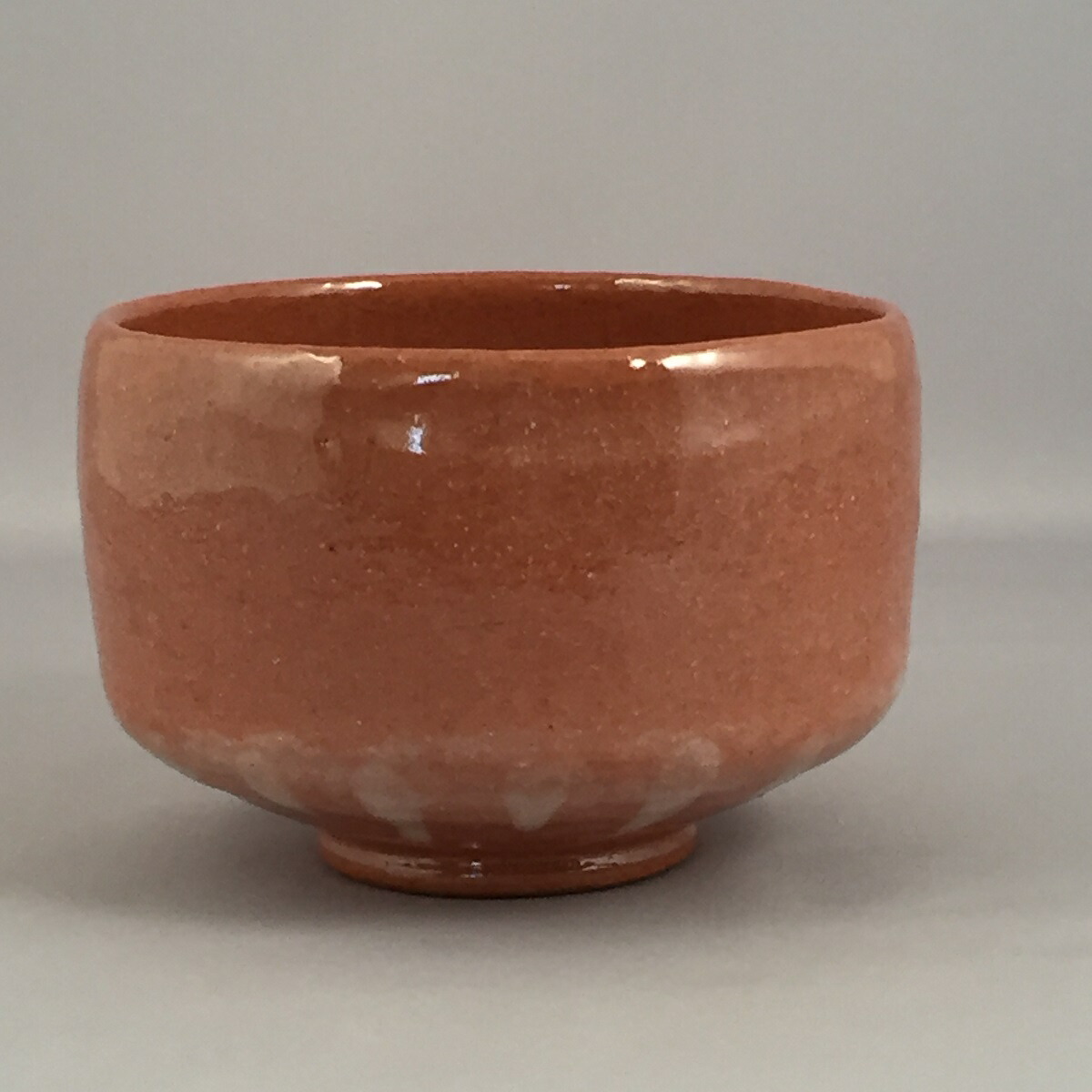 未使用 茶道具 佐々木昭楽作 慶入写 鈴の絵 赤楽茶碗 陶印 共布 共箱