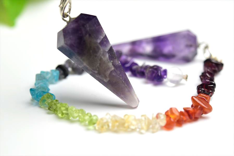 楽天市場】アメジスト チャクラ ペンデュラム【インド製】【種類お任せ