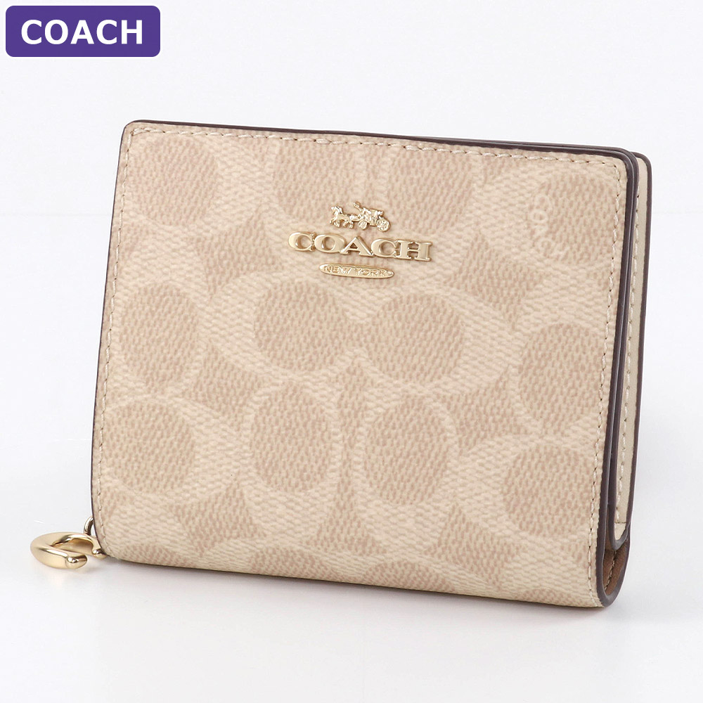 COACH コーチ スナップ折り財布 シグネチャー C3309 IMCBI COACH