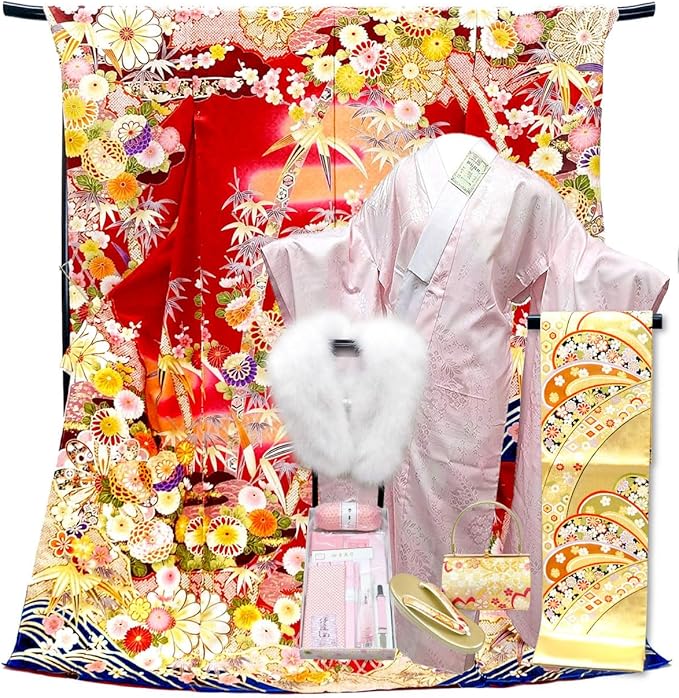 楽天市場】【決算セール】仕立て付き 正絹お振袖 フルセット32点 f-441