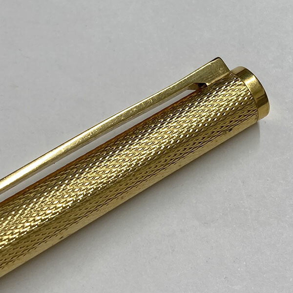 ダンヒル ダンヒル ボールペン ブルー 青 ゴールド ペン ロゴ ABランク