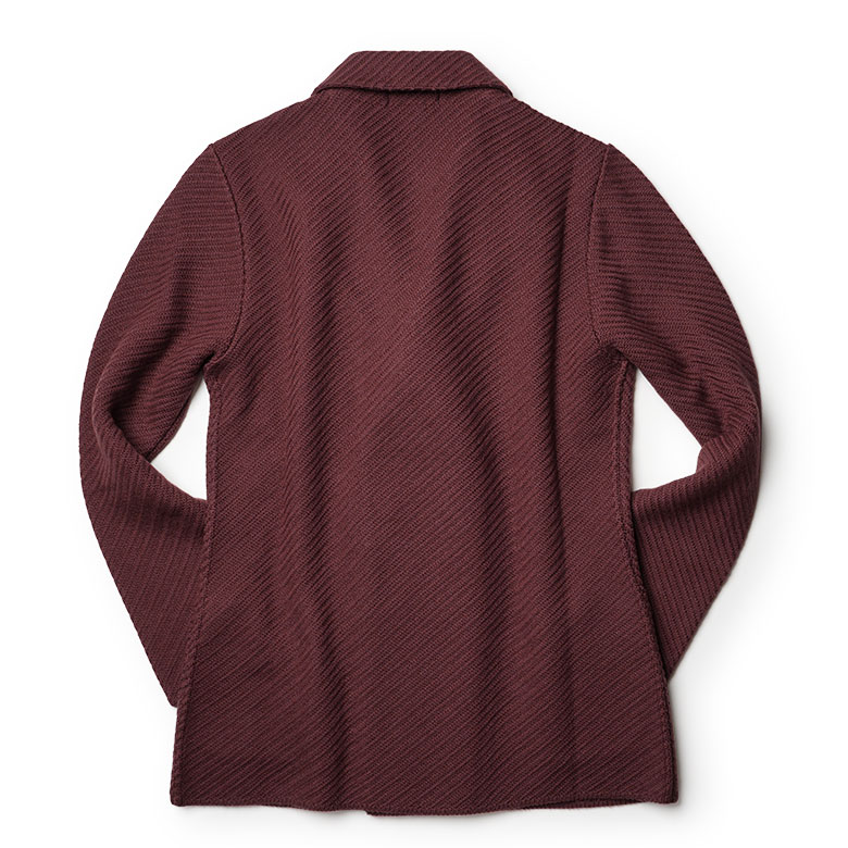 楽天市場】ラルディーニ ニットジャケット ダブル ウール ダイアゴナル