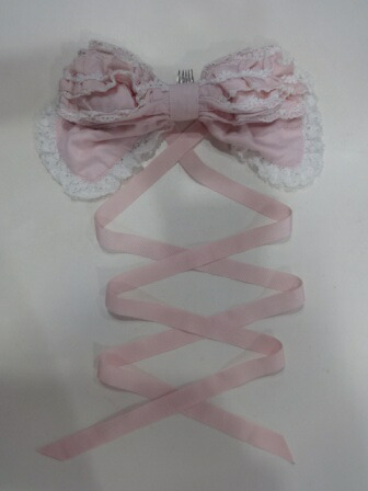 BABY シャン・ドゥ・フルールリボンベッドドレス 黒×ピンク BABY