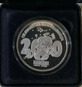 純銀メダル スヌーピー バレンタイン 1オンス スヌーピー 銀貨の通販