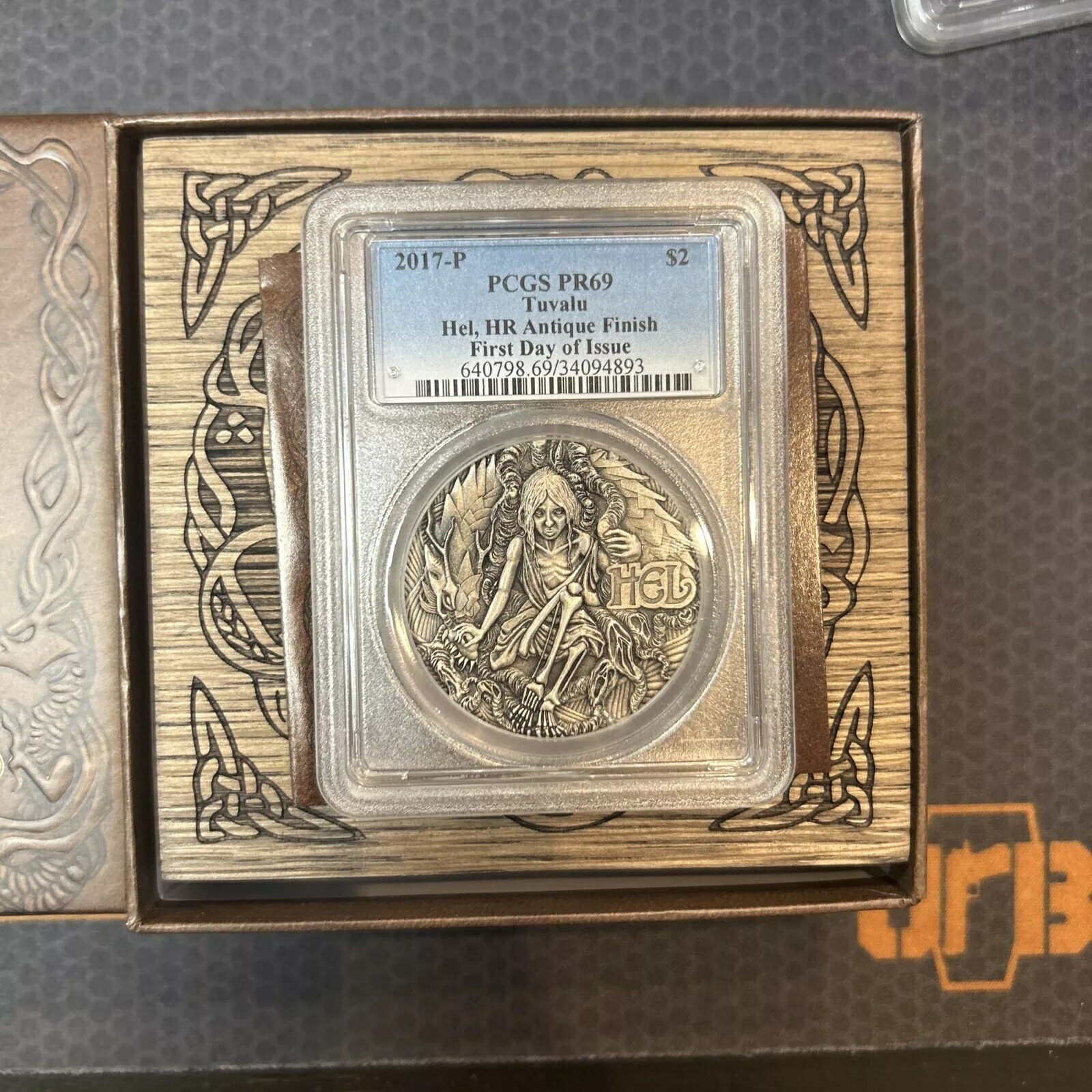 2017 ツバル北欧女神ヘル - 2 オンスシルバー アンティーク ハイ