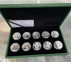 shinshin815イーグル＋パンダ1オンス銀貨2枚セット shinshin815イーグル