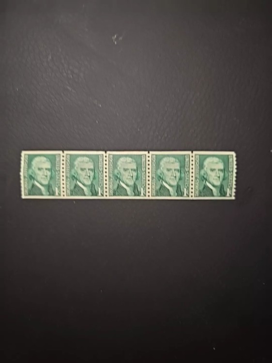 アメリカトーマスジェファーソン1セント未使用切手グリーンレアビンテージ