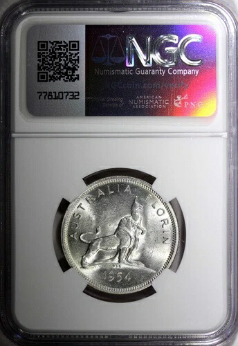 楽天市場】オーストラリア 銀貨 1954年 フローリン エリザベス2世の