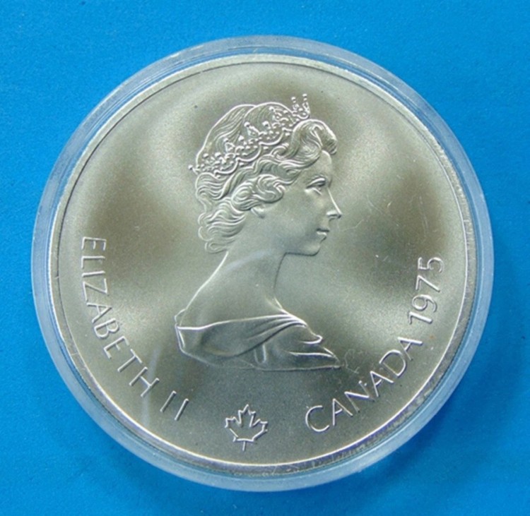楽天市場】1975年カナダ10ドル 0.925銀貨?エリザベス2世?オリンピック