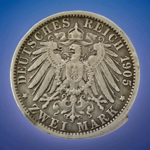 ドイツ ヴェルテンベルク 5マルク 銀貨 ヴィルヘルム2世 楽天市場