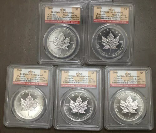 アメリカンシルバーイーグル 1オンス 銀貨。楽天で野口コインで5年前