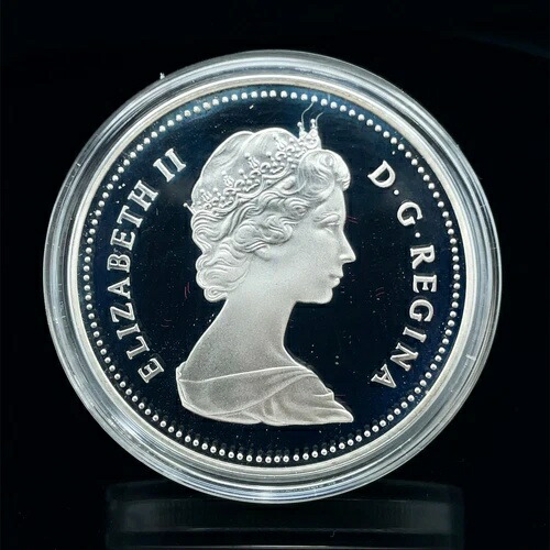 楽天市場】1981年カナダドル 1ドル 大陸横断鉄道 0.500 銀貨 プルーフ