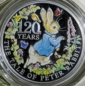 楽天市場】ピーターラビット（カラーシルバー）（硬貨・コイン｜貨幣