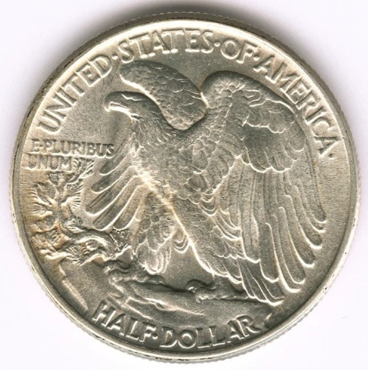 1945年 50セント ウォーキング・リバティ シルバー ハーフドル