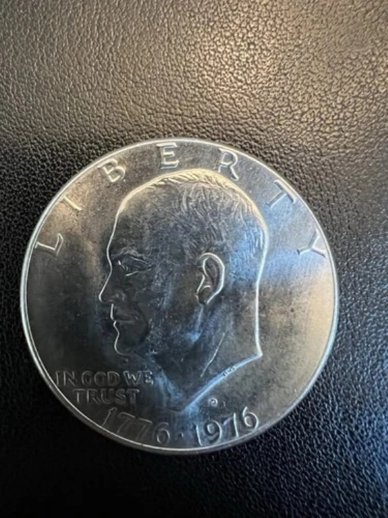 1976-D アイゼンハワー200周年記念1ドル硬貨、流通品、デンバー造幣局