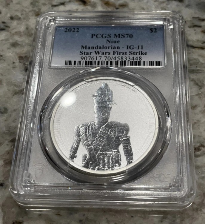 2022 ニウエ1oz銀貨 スターウォーズ IG-11 2022年 ニウエ マンダ