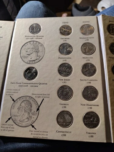 1999年〜2008年 50州記念クォーター硬貨 コンプリートコレクション