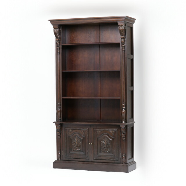 楽天市場】ロココ調家具 アンティーク調家具 オープンブックケース