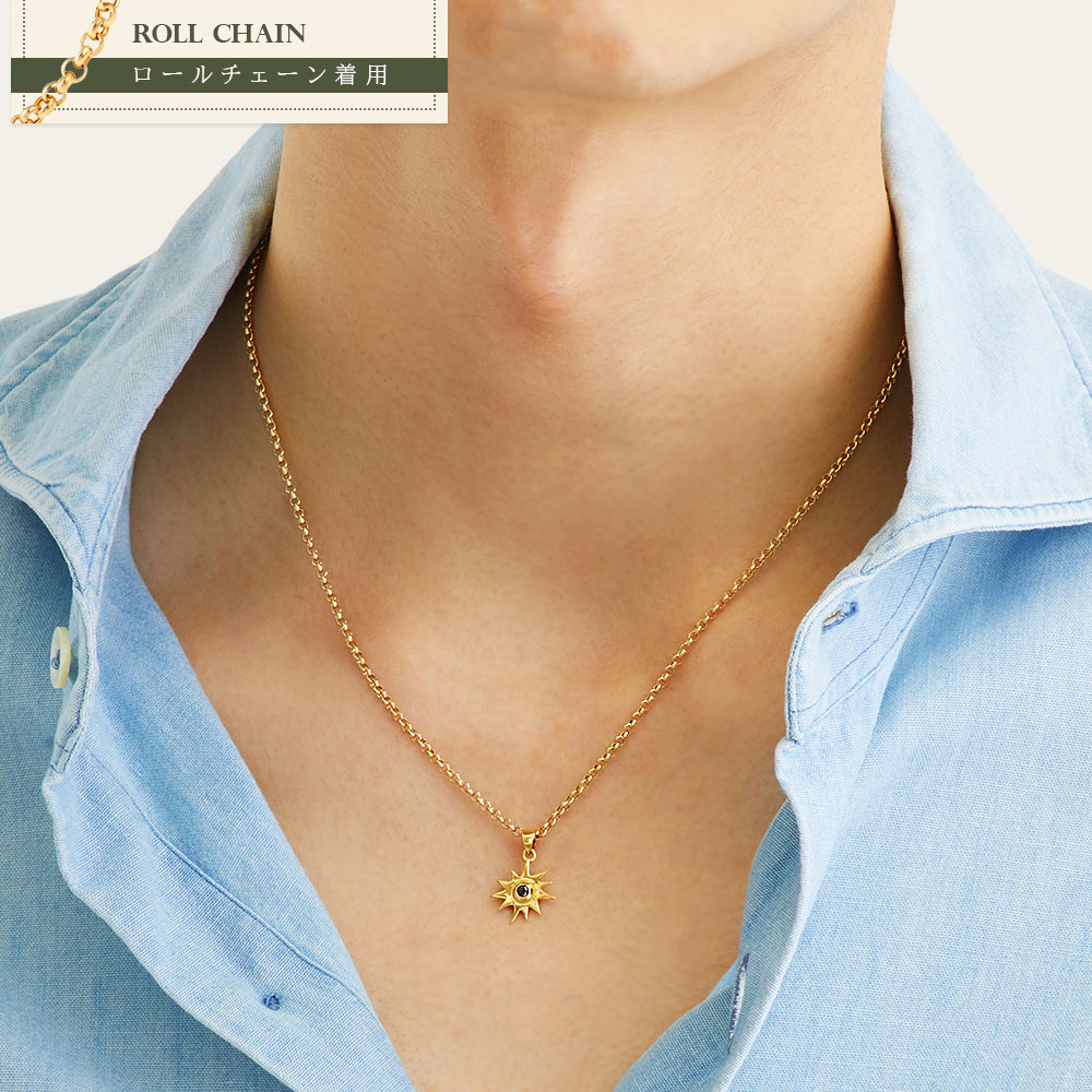 楽天市場】18金 メンズ ネックレス 18K イエローゴールド 「 The SUN