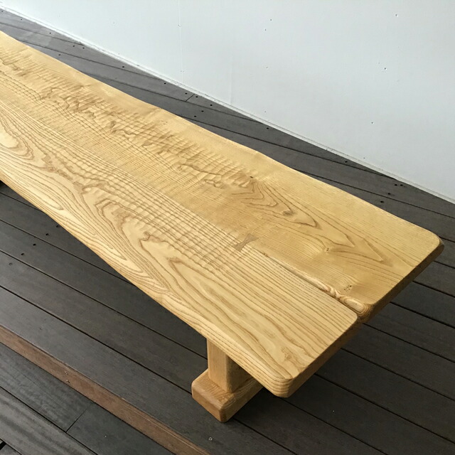 楽天市場】無垢ベンチ 栗 一枚板 ベンチチェア 栗無垢 くり クリ