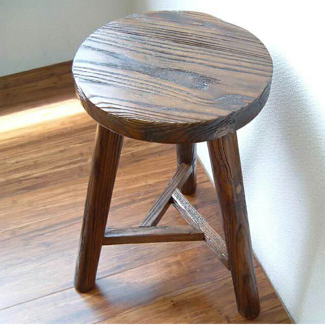 楽天市場】スツール 木製 天然木 ウッドスツール キッチンスツール 丸