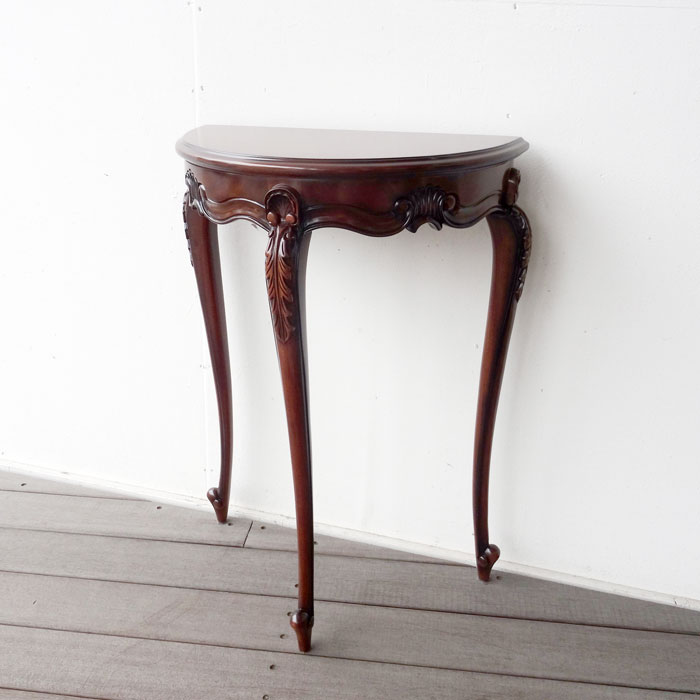 楽天市場】コンソール クラシック 花台 電話台 マホガニー コンソール