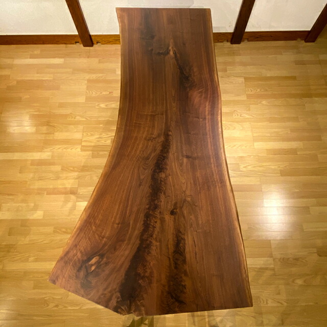 楽天市場】一枚板 テーブル ウォールナット 無垢 一枚板テーブル