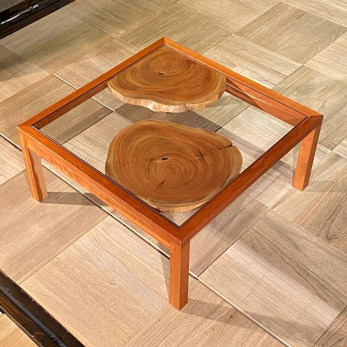 楽天市場】一枚板テーブル ケヤキ 欅 けやき 一枚板 座卓 ガラス