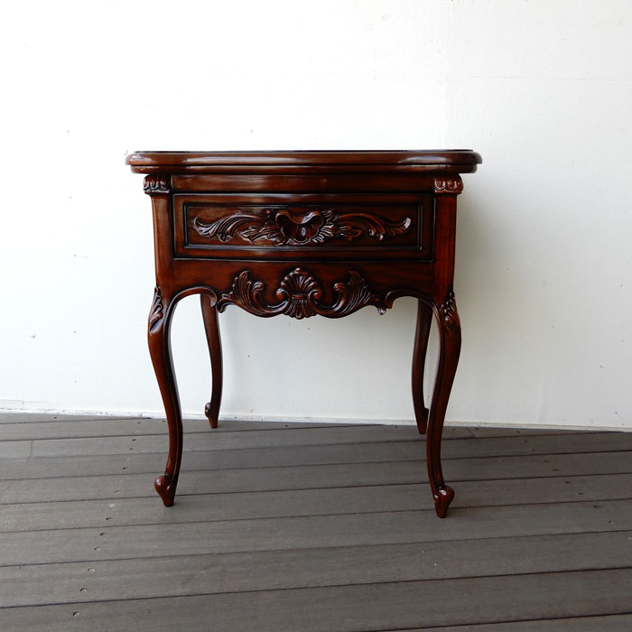 楽天市場】コンソール 花台 電話台 マホガニー コンソールテーブル