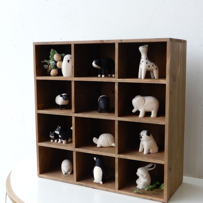 楽天市場】シェルフ ウッド ラック 棚 小物展示 店舗什器 ディスプレイ