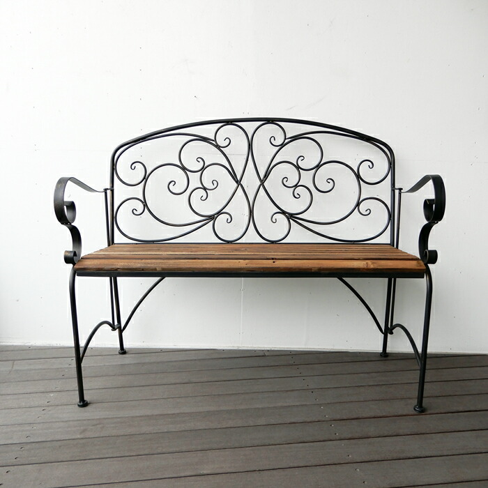 ヴィンテージ ラタンのベンチ レトロな雰囲気が逆にモダン 55×118×78cm