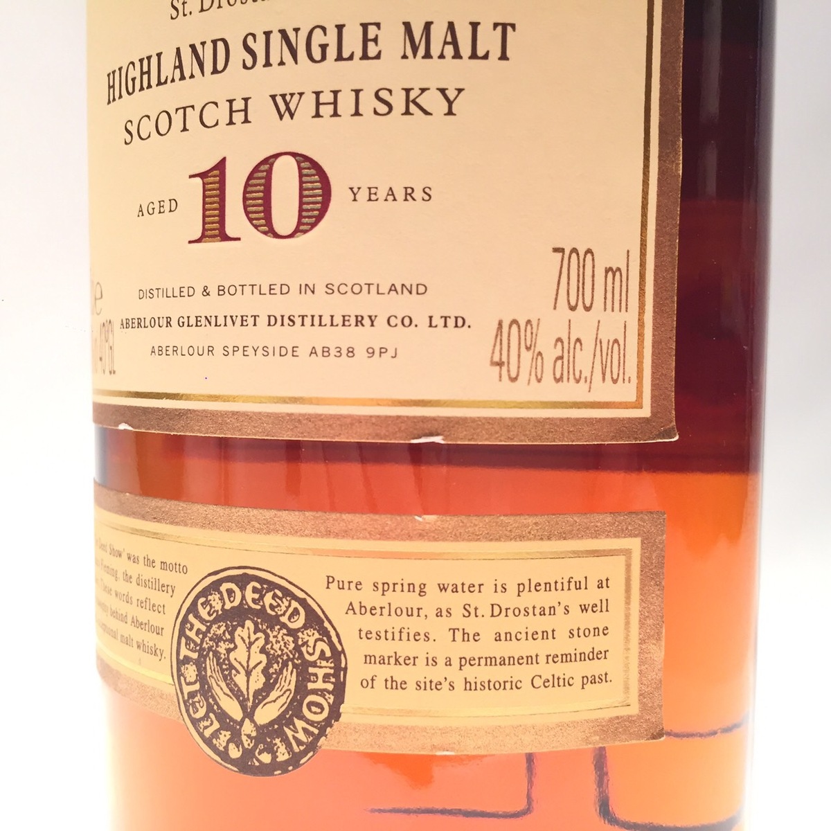 楽天市場】アベラワー 10年ABERLOUR AGED 10 YEARS70cl / 40％vol / 40