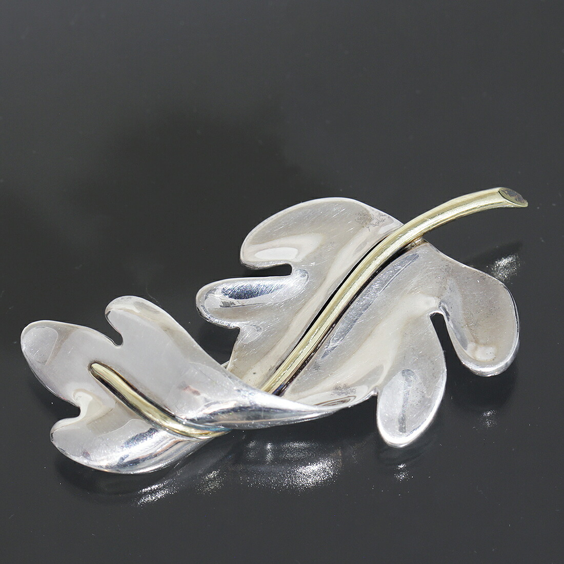 楽天市場】古いティファニー リーフモチーフ ブローチ 925 コンビ