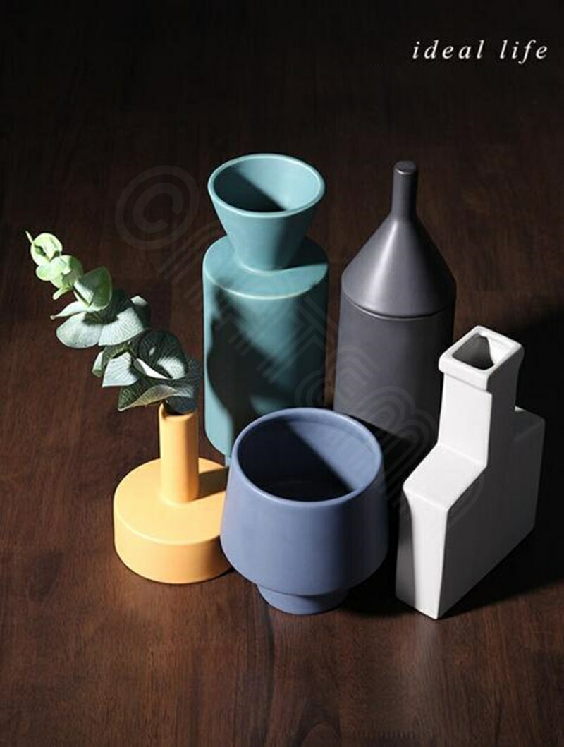 楽天市場】【5本セット】花瓶 5本セット 北欧デザイン 抽象 幾何学