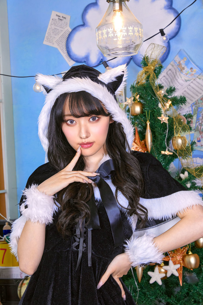 楽天市場】サンタ衣装 Xmas XM ミミノエル ねこケープサンタ ブラック