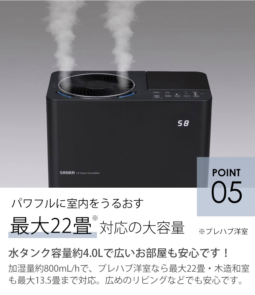 楽天市場】【送料無料】サーキュレーター付き UVパワー スチーム式加湿