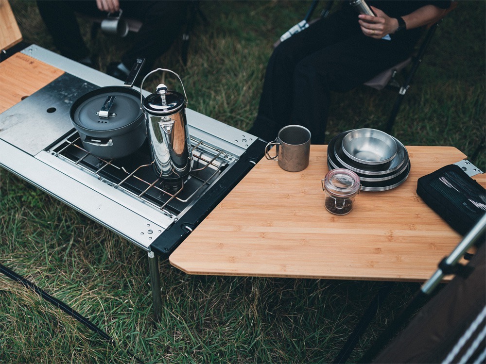 美品】snow peak スノーピーク マルチファンクションテーブル竹