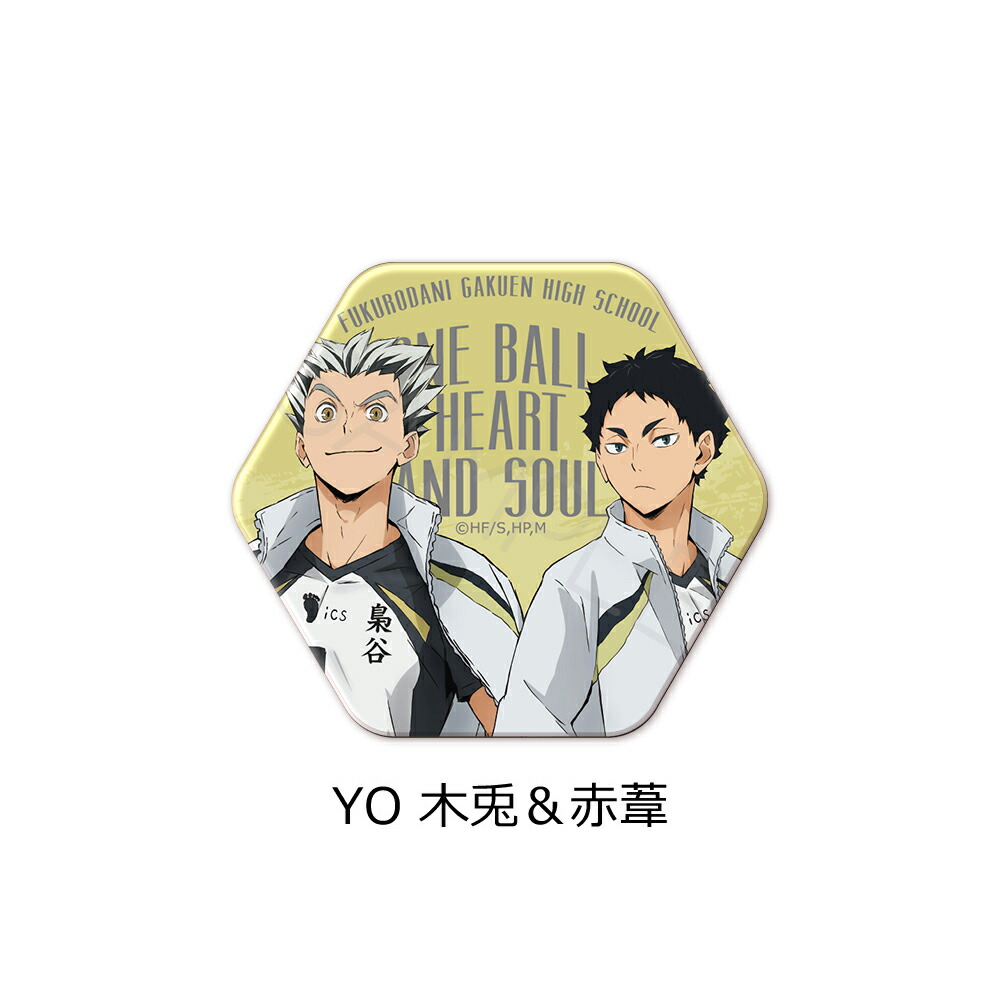 楽天市場】『ハイキュー!!』 第7弾 六角形缶バッジ YA(日向翔陽) YB