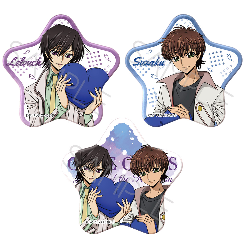 コードギアス 缶バッジ ツリービレッジ ルルーシュ スザク コード