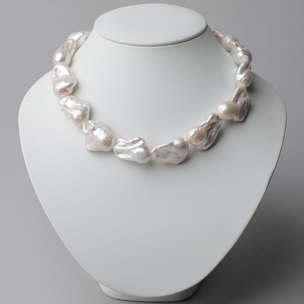 楽天市場】《Unique+ 》淡水バロック真珠 ネックレス 15-16mmUP