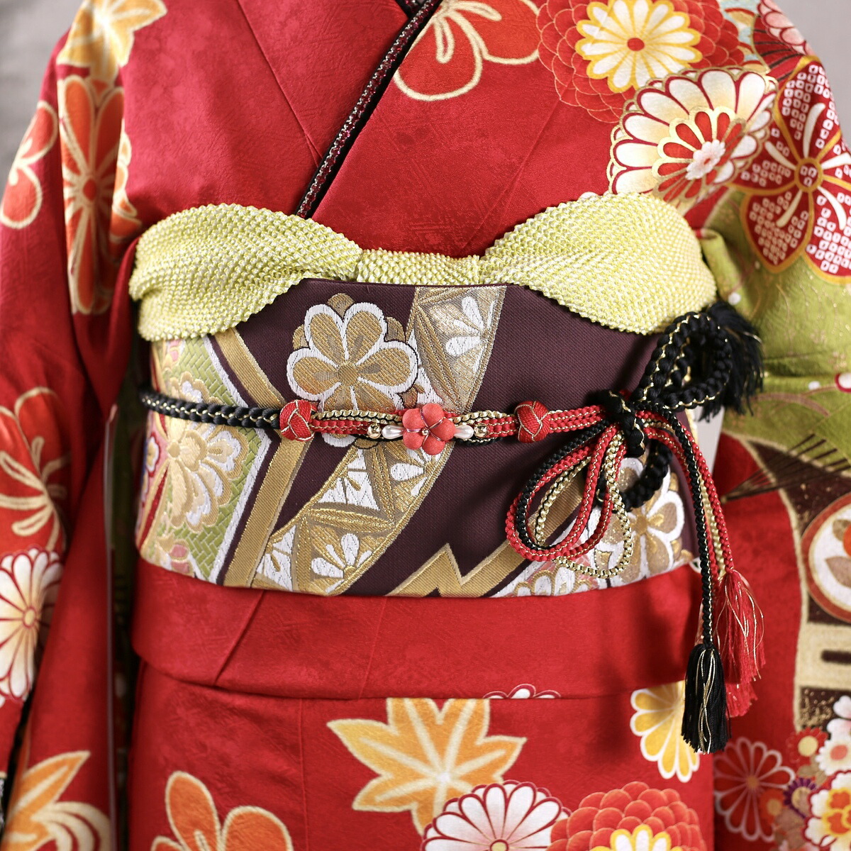 楽天市場】【中古】振袖 7点フルセット M〜Lサイズ 振袖セット 振袖