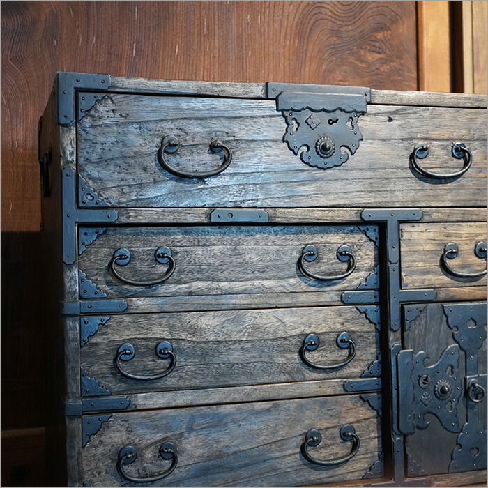 楽天市場】和箪笥 チェスト アンティーク 木製 レトロ 家具 飾り棚 桐