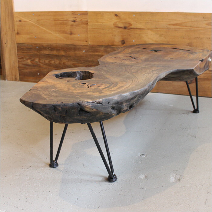 楽天市場】【1点物】ケヤキ 欅 一枚板 ローテーブル カフェテーブル